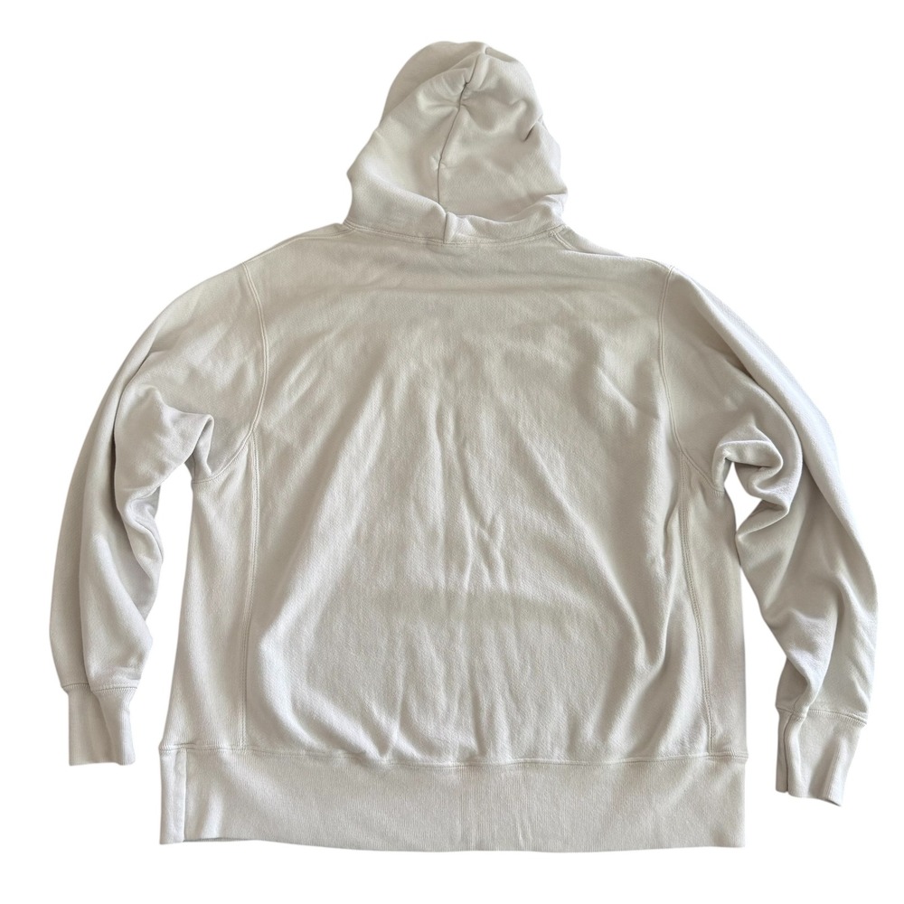 Champion Large White Reverse Weave Embroidered Logo Pullover Hoodie Sweatshirt - Picture 2 of 11